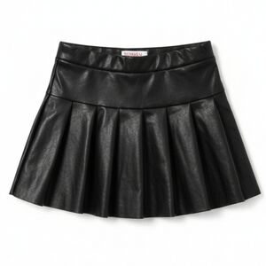 Rewash Black Glossy Kids Skirt